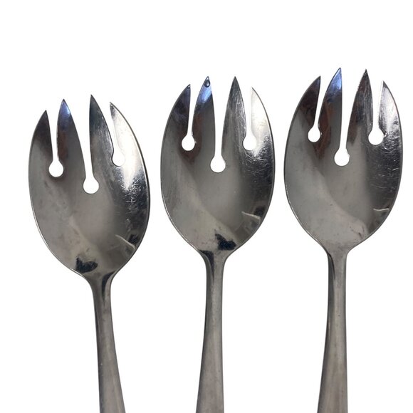 Imperial IMI 45 Medium Serving Fork 8.25 inch Stainless Steel Flatware MCM - Picture 3 of 7